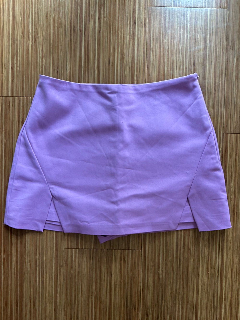 Endless Rose Lilac Mini Skirt Skort, New with Tags, NWT, Zip Side, Medium